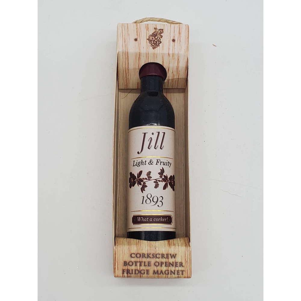 Corkscrew Wine Opener Magnet - Personalized with Jill